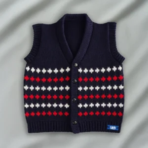 Black Woolen Jacket for Baby Boy and Girl