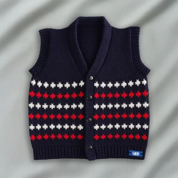 Black Woolen Jacket for Baby Boy and Girl