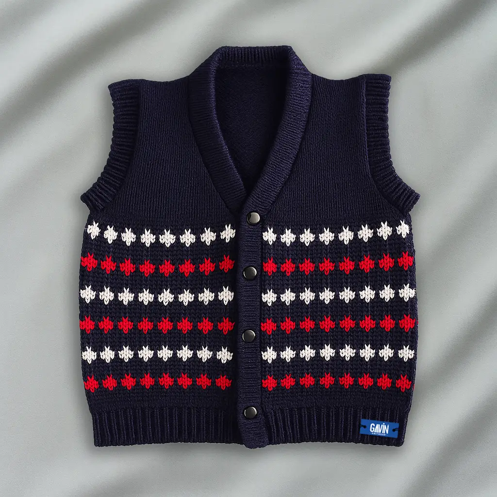 Black Woolen Jacket for Baby Boy and Girl