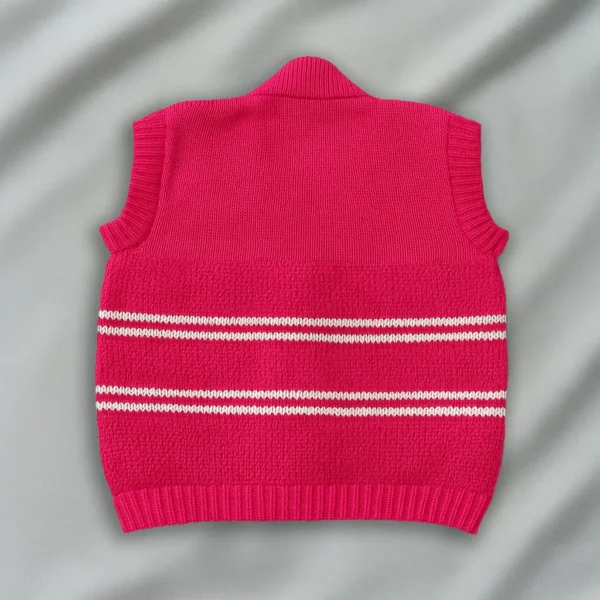 Cerise Woolen Jacket for Baby Boy and Girl Age - Image 2