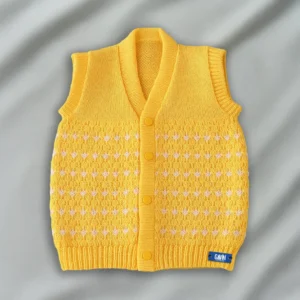 Yellow Woolen Jacket for Baby Boy and Girl