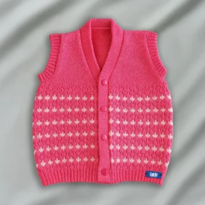 Cerise Woolen Jacket for Baby Boy and Girl